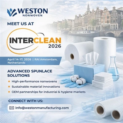 Weston Nonwoven predstavlja napredna Spunlace rješenja na Interclean Amsterda...