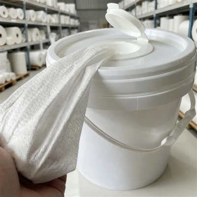 Bucket-pakirane reljefne Spunlace maramice